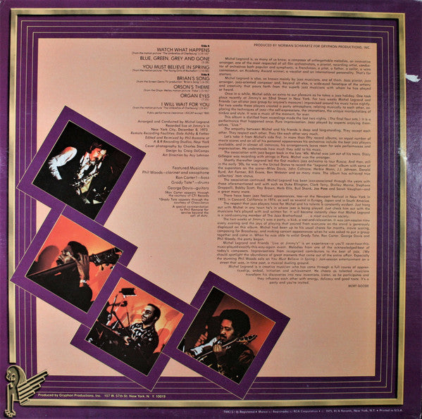 Release: Recorded Live At Jimmy's-Vinyl-US-1975-BGL1-0850, BGL1-0850-1698295