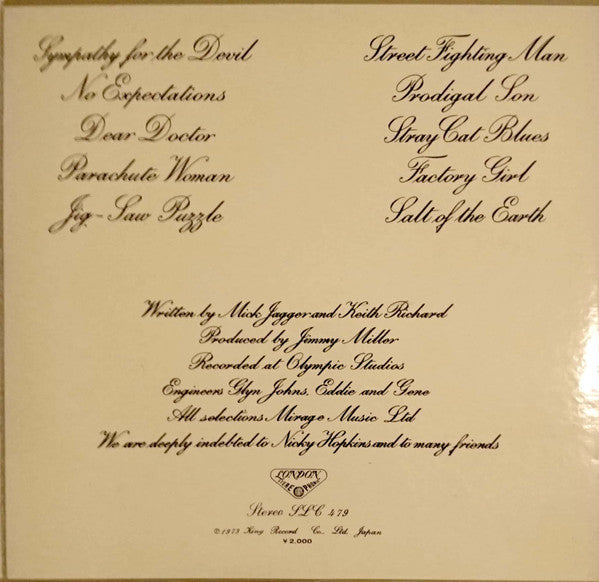 Beggars Banquet