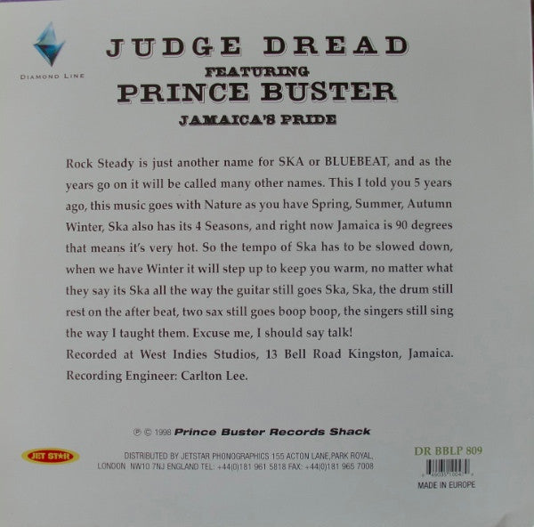 Master Release: Jamaica's Pride by Judge Dread (3)