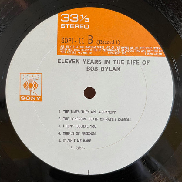 Eleven Years In The Life Of Bob Dylan = ボブ・ディランの歴史