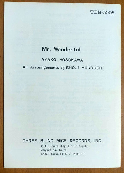 To Mr. Wonderful
