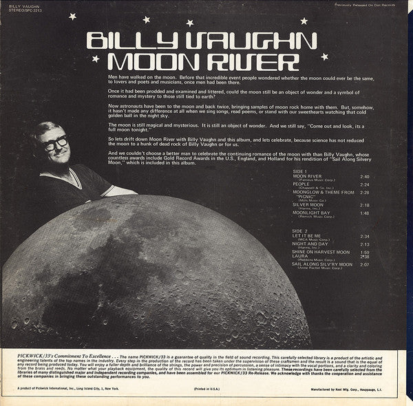 Master Release: Moon River by Billy Vaughn