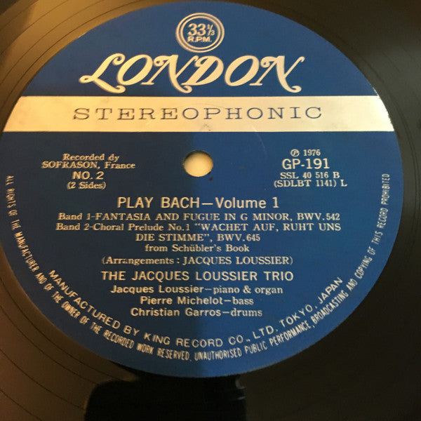 Play Bach Vol.1
