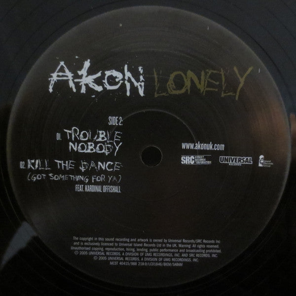 Master Release: Lonely by Akon