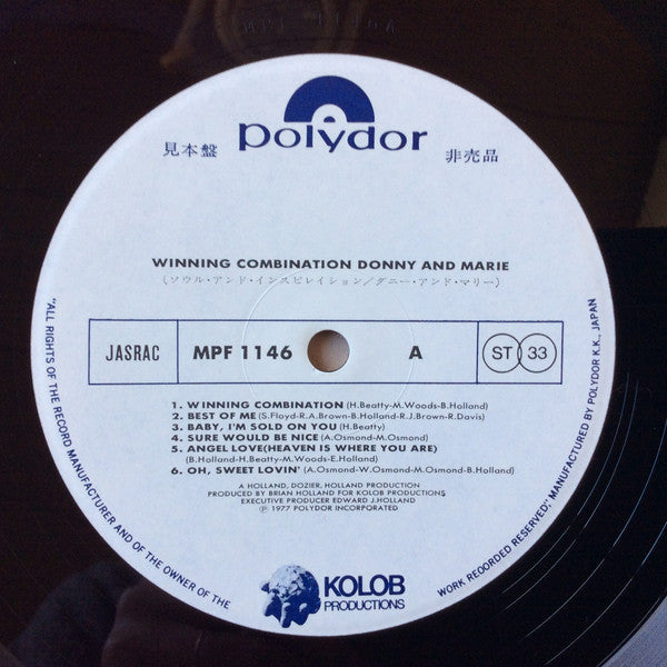 Master Release: Winning Combination by Donny & Marie Osmond