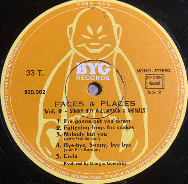 Sonny Boy Williamson + Animals (Faces & Places Vol. 2)