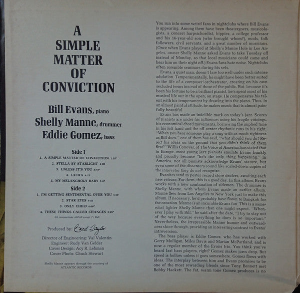 A Simple Matter Of Conviction