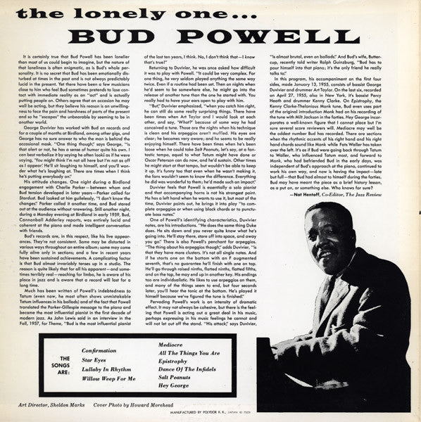 Release: The Lonely One-Vinyl-Japan-1974-MV 2572-4541843