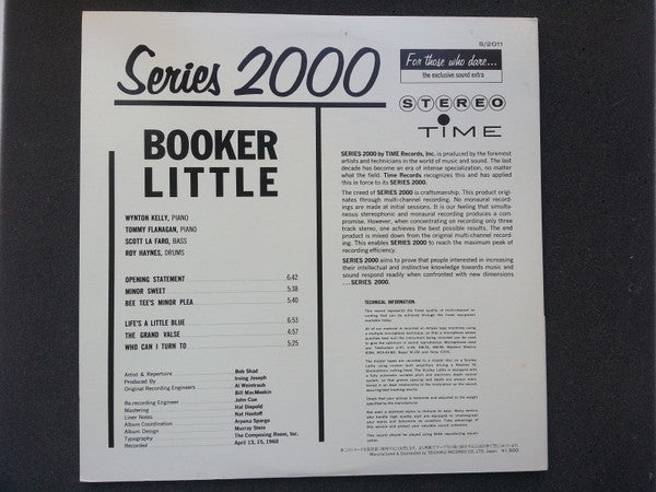 Release: Booker Little-Vinyl-Japan-1982-ULS-6093-BT-6108187