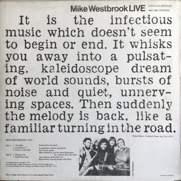 Release: Live-Vinyl-UK-1973-SGC 1001-1697877