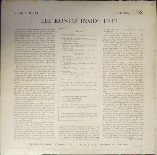 Release: Inside Hi-Fi-Vinyl-US-1957-1258-3660354