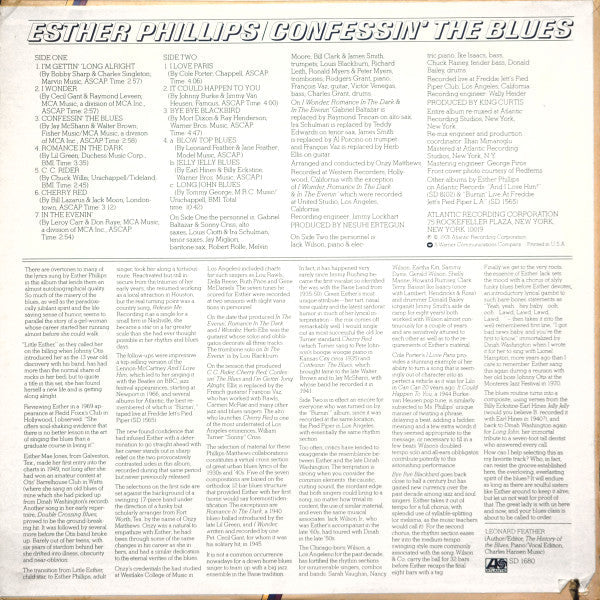 Release: Confessin' The Blues-Vinyl-US-1976-SD 1680-9080325