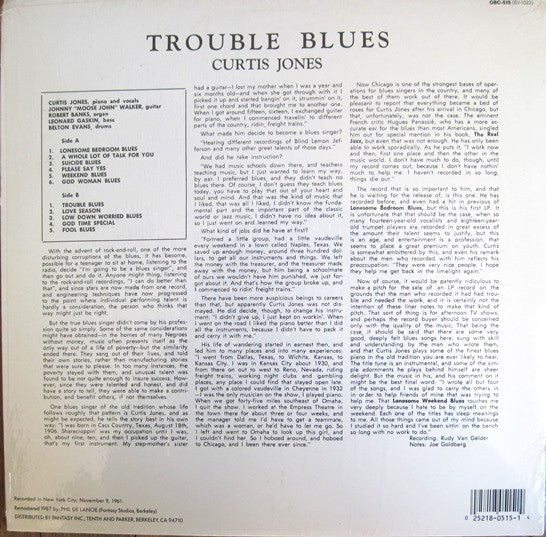 Release: Trouble Blues-Vinyl-US-1987-OBC-515, BV-1022-3232037