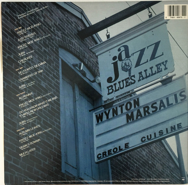 Master Release: The Wynton Marsalis Quartet Live At Blues Alley by Wynton Marsalis