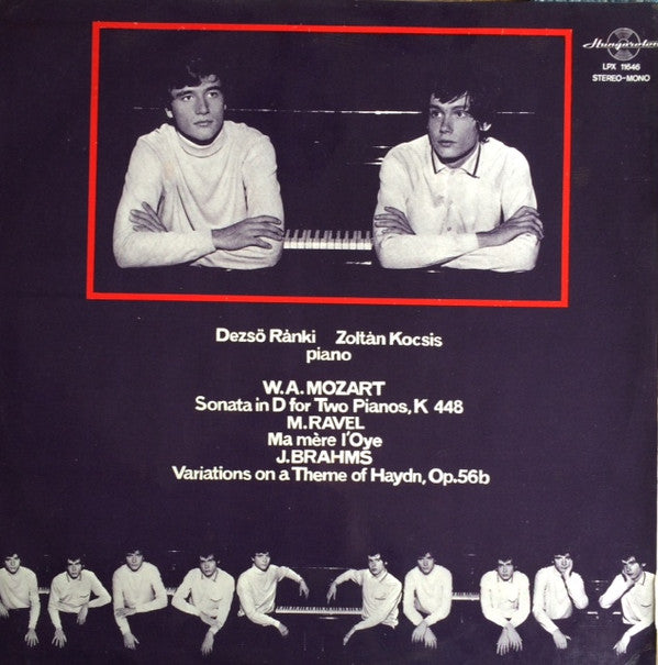 Master Release: Sonata For Two Pianos In D Major, K448 / Ma Mère L'Oye / Variations On A Theme Of Haydn, Op. 56b by Dezső Ránki