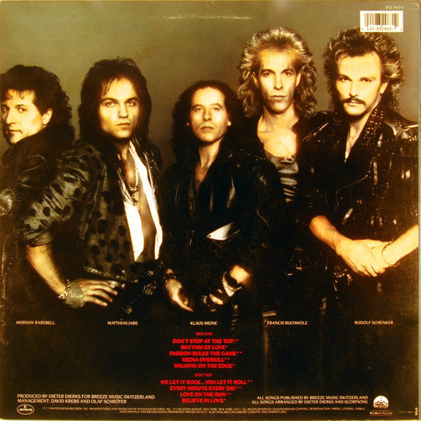 Release: Savage Amusement-Vinyl-US-1988-832-963-1-2606276