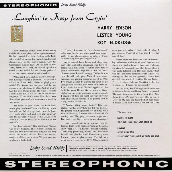 Release: Laughin' To Keep From Cryin'-Vinyl-Italy-2012-MGV - 8316-4135008
