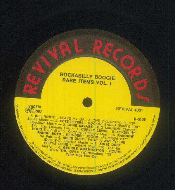 Rockabilly Boogie Rare Items Vol. 1