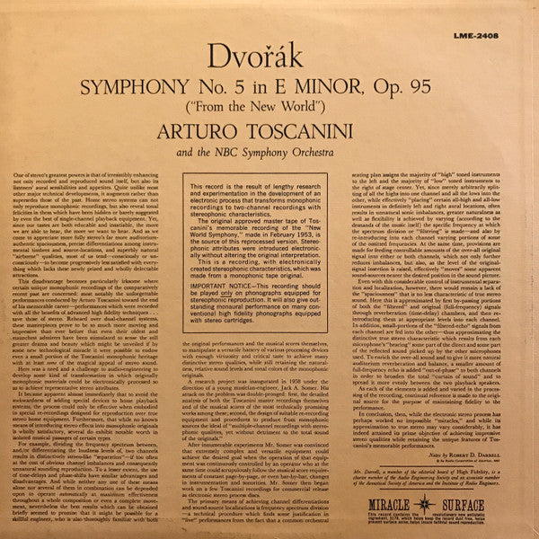 Master Release: Dvořák's Symphony - From The New World by Antonín Dvořák