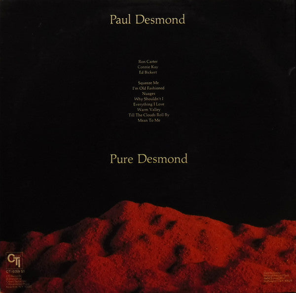 Release: Pure Desmond-Vinyl-US-1975-CTI 6059 S1-1338271