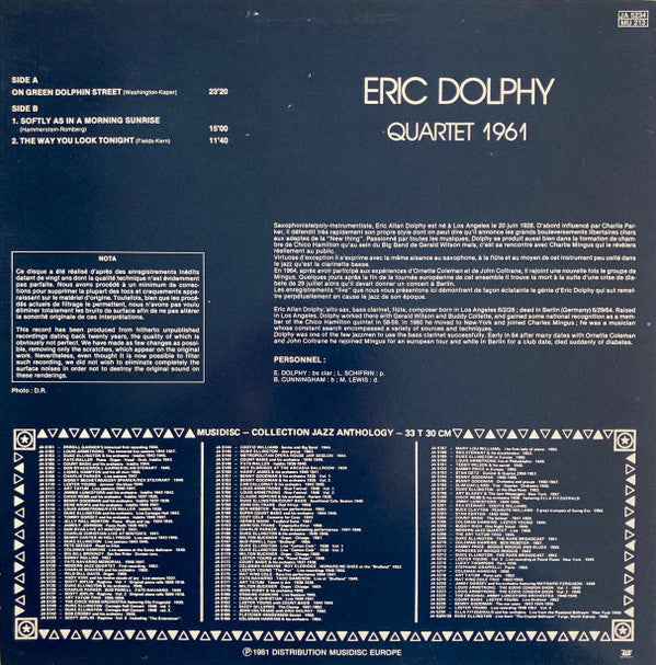 Release: Quartet 1961-Vinyl-France-1981-JA 5234-1618337