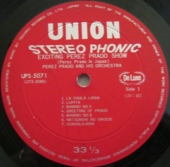 Release: Exciting Perez Prado Show (Perez Prado In Japan)-Vinyl-Japan-1965-UPS 5071-4294095