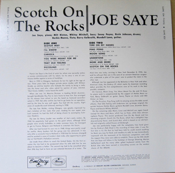 Master Release: Scotch On The Rocks by Joe Saye
