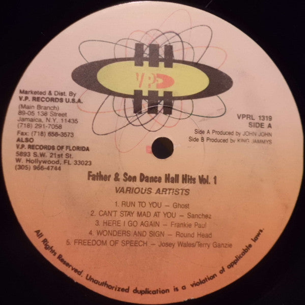 Master Release: Father & Son Dancehall Hits Volume 1 by Various