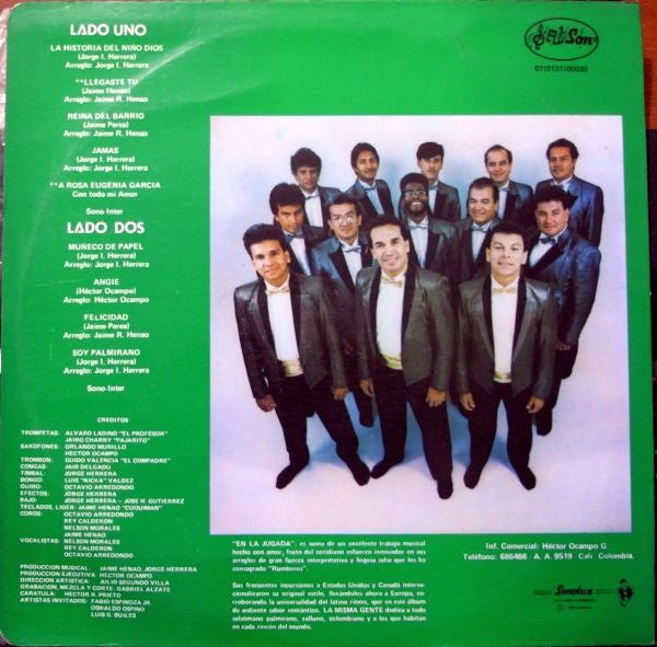 Release: En La Jugada-Vinyl-Colombia-1989-07(0131)00030-5091167