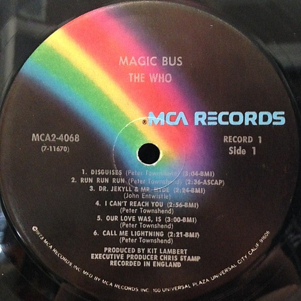 Release: Magic Bus / The Who Sings My Generation-Vinyl, Vinyl, All Media-US-1976-MCA2-4068-2159057