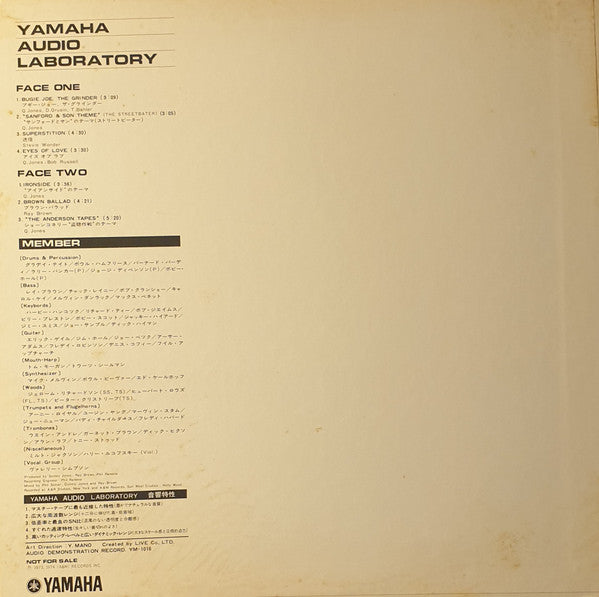 Master Release: Yamaha Audio Laboratory For NS-500 Vol. 1 by Quincy Jones
