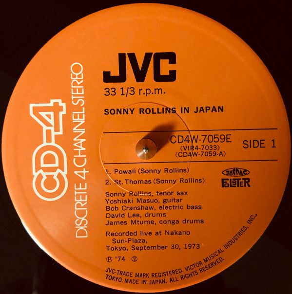 Sonny Rollins In Japan