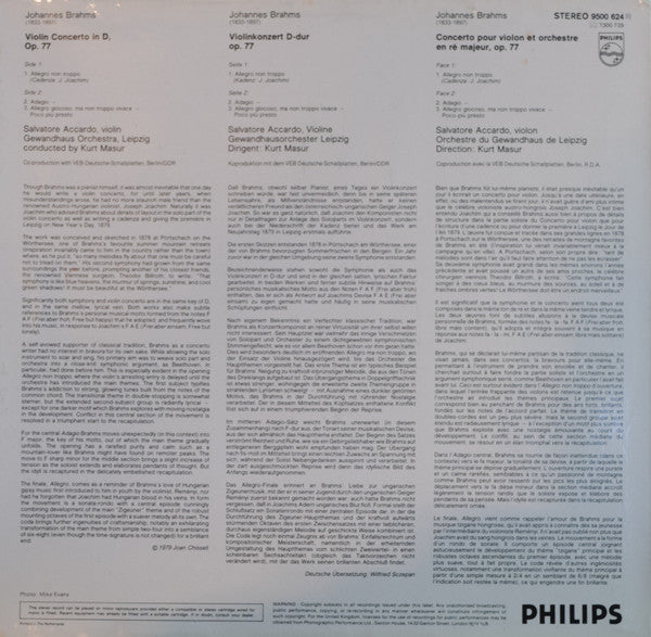 Master Release: Violinkonzert Op. 77 / Violin Concerto Op. 77 by Salvatore Accardo