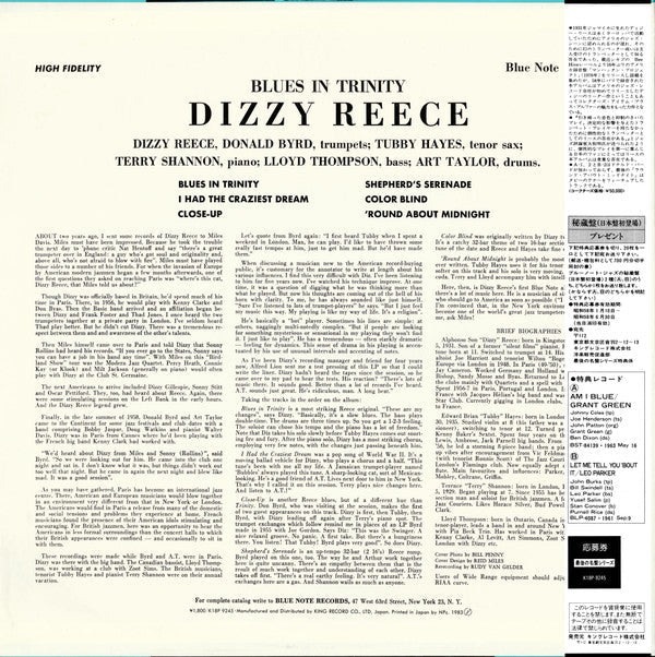 Release: Blues In Trinity-Vinyl-Japan-1983-K18P 9245, BLP 4006-4202641