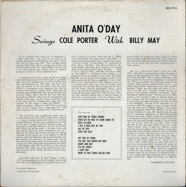 Release: Swings Cole Porter-Vinyl-US-1959-MGV-2118-3009685