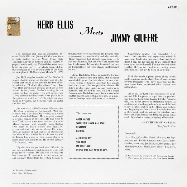 Master Release: Herb Ellis Meets Jimmy Giuffre by Herb Ellis