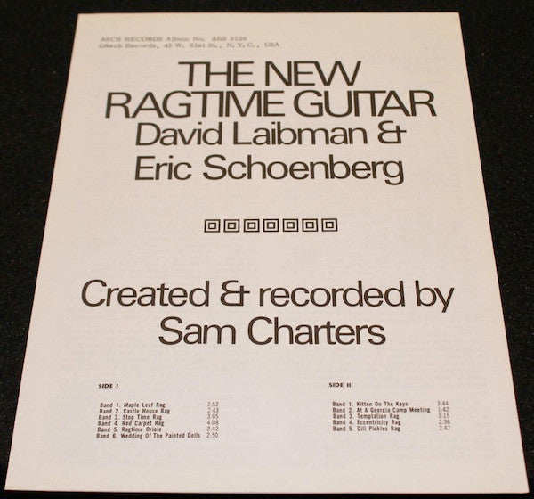 The New Ragtime Guitar