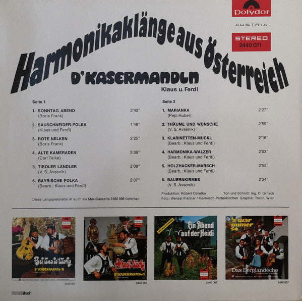 Master Release: Harmonikaklänge Aus Österreich by D'Kasermandln