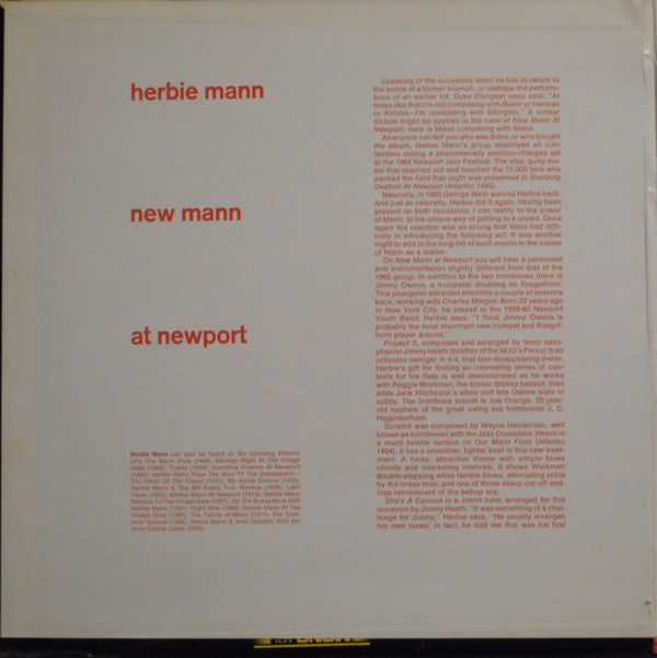 Master Release: New Mann At Newport by Herbie Mann