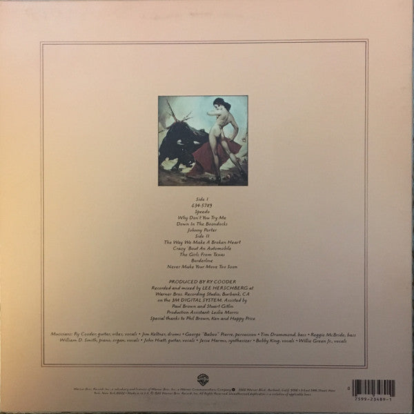 Master Release: Borderline by Ry Cooder