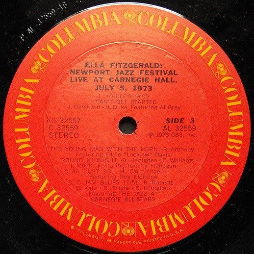 Newport Jazz Festival Live At Carnegie Hall,  July 5, 1973