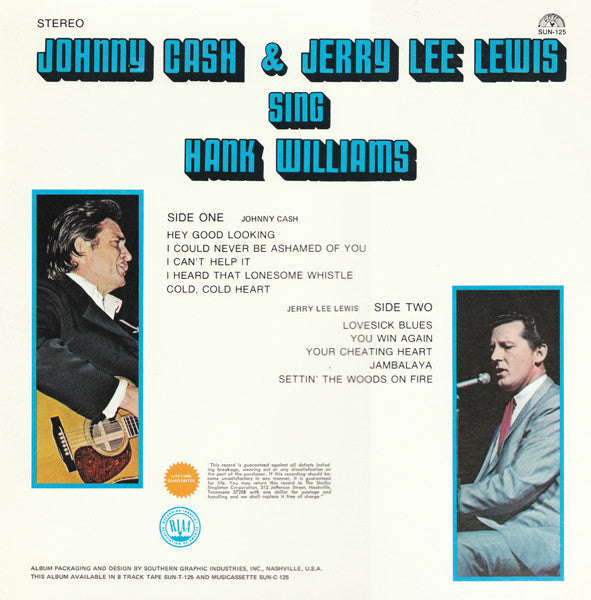 Master Release: Johnny Cash & Jerry Lee Lewis Sing Hank Williams by Johnny Cash