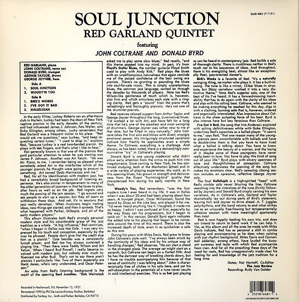 Release: Soul Junction-Vinyl-US-1990-OJC-481, P-7181-4706419