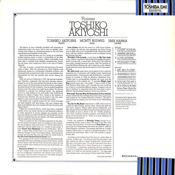 Release: Finesse-Vinyl-Japan-1978-ICJ-70174-7260259
