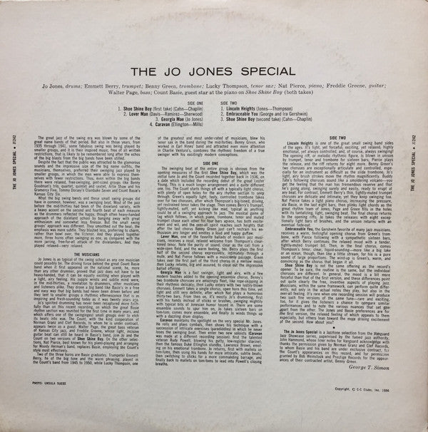 Release: The Jo Jones Special-Vinyl-US-1956-J-1242-4025380