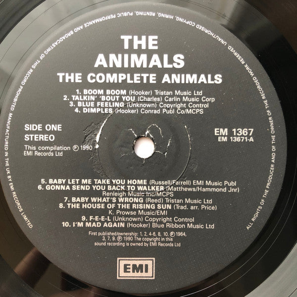 Release: The Complete Animals-Vinyl-UK-1990-EM 1367, 7946131-1852068
