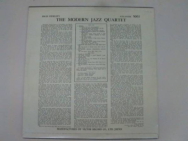 Release: The Modern Jazz Quartet-Vinyl-Japan-None-ATL-5003, 5003-9133663