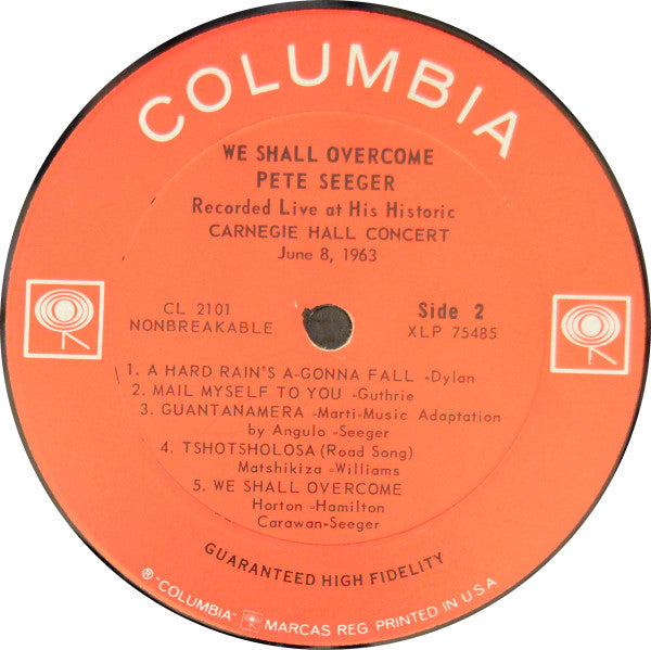 We Shall Overcome (Recorded Live At His Historic Carnegie Hall Concert June 8, 1963)