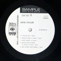 Release: Kate Taylor-Vinyl-Japan-1978-25AP 1057-6779216