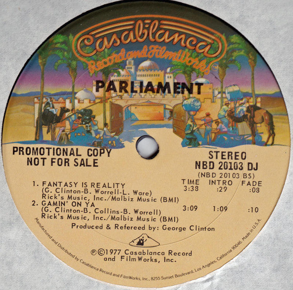 Master Release: Promotional 4-track Disco Sampler by Parliament